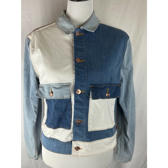 LuLaRoe Jackets & Blazers - LuLaRoe Multi Colored Denim Jacket, Medium